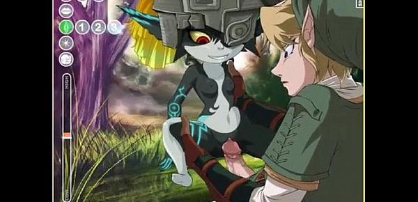  Midna fucks Link and he Fails into a Wolf for her